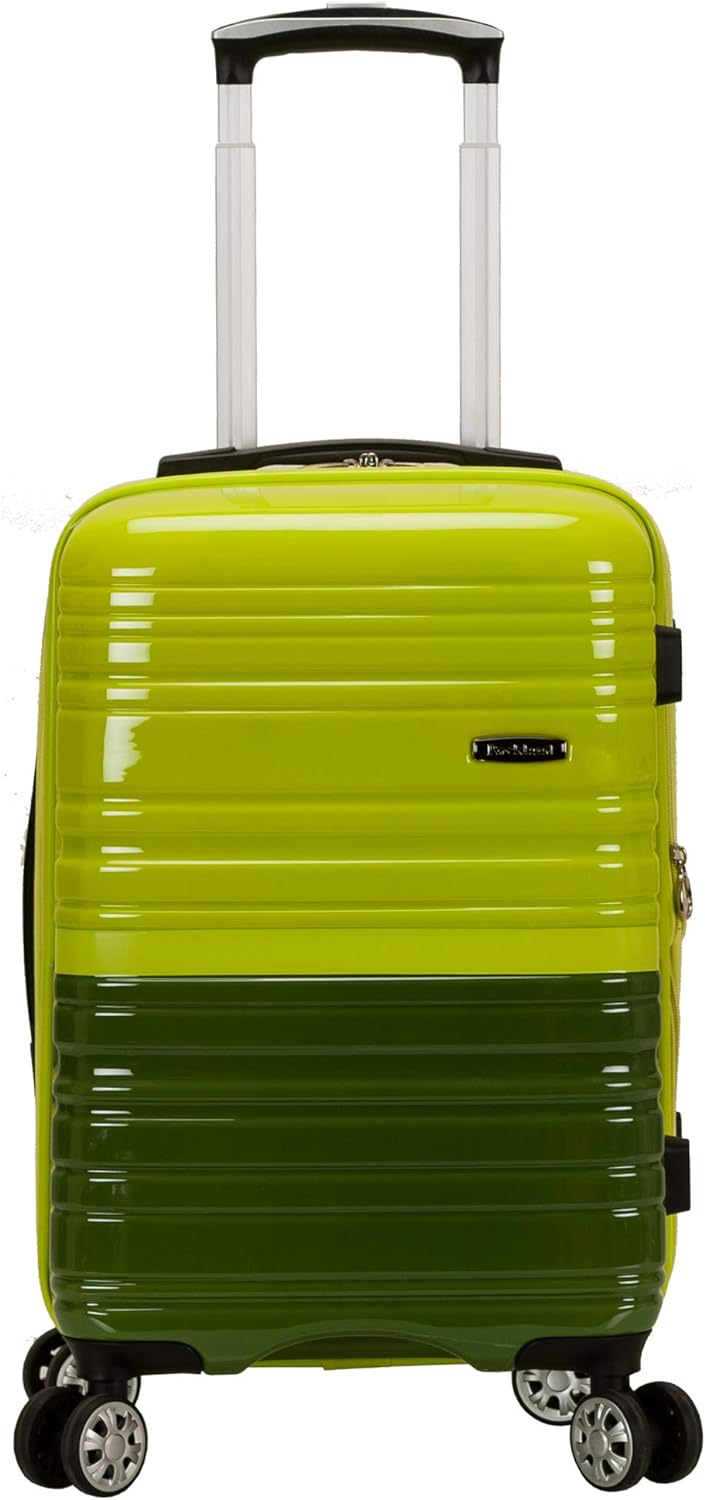 Rockland Melbourne Hardside Expandable Spinner Wheel Luggage, Purple, Carry-On 20-Inch - Image 2